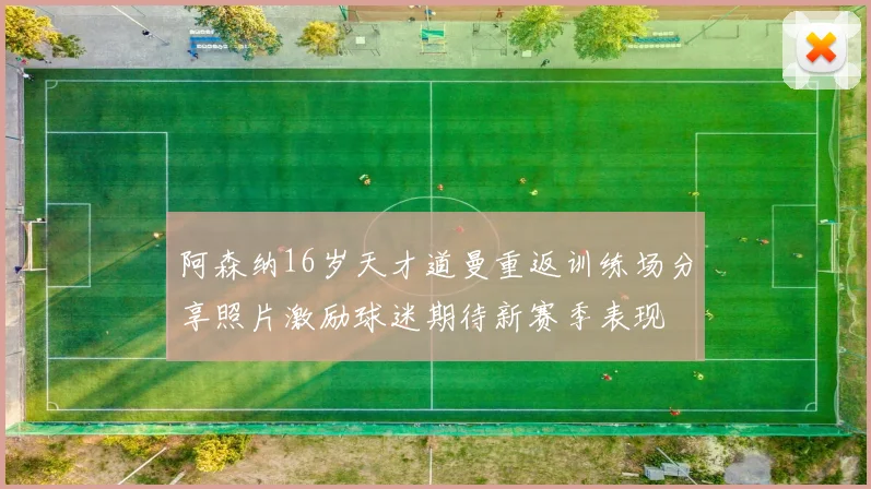 阿森纳16岁天才道曼重返训练场分享照片激励球迷期待新赛季表现